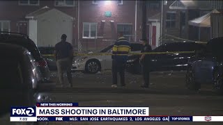 Mass shooting in Baltimore leaves 2 dead 28 injured [upl. by Viviene]