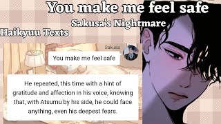 Sakusas Nightmare  SakuAtsu  Haikyuu Texts [upl. by Penhall647]