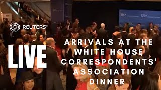 LIVE Arrivals at the White House Correspondents Association dinner [upl. by Aidaas]