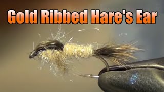 Gold Ribbed Hares Ear Nymph  Best Classic All Purpose Nymph For Trout  Fly Tying Instructions [upl. by Rothschild]