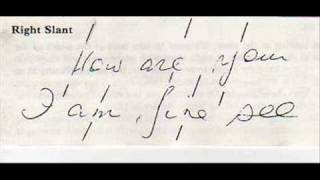 graphology the meaning of slant in handwriting analysis [upl. by Nyladgam999]