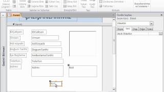 MİCROSOFT ACCESS 2010 VİDEO EĞİTİMİ5 [upl. by Gill804]