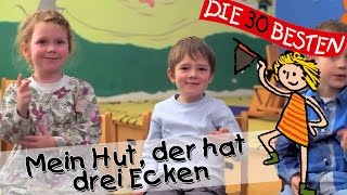 👩🏼 Mein Hut der hat drei Ecken  Singen Tanzen und Bewegen  Kinderlieder [upl. by Bridwell129]