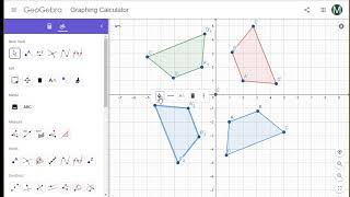 Geometry transformations rotation with Geogebra [upl. by Niaz]