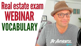 Real Estate Exam Vocabulary and Definitions  Exclusive Webinar with Joe Juter [upl. by Vincentia]