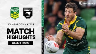 Kangaroos v Kiwis  Match Highlights  2023 Pacific Championships [upl. by Aterg63]