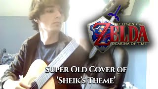 Sheiks Theme Zelda Ocarina of Time  Classical Guitar  SUPER OLD [upl. by Budge]