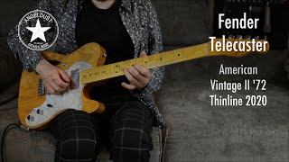 Fender Telecaster American Vintage II 72 Thinline  2020  Guitar Review by AngelDust Guitars [upl. by Tatman]