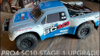 Team Associated Pro4 SC10 Stage 1 Upgrade  Best Short Course Truck for the Money [upl. by Schuh]