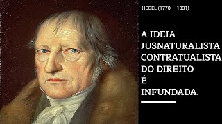 Hegel direito e crítica ao contratualismo [upl. by Jeanna]