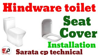 Hindware toilet seat cover fitting  Western toilet seat cover fitting  Toilet seat cover [upl. by Anayhd]