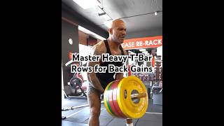 Row to Grow Master Heavy TBar Rows for Back Gains 💪 backworkout [upl. by Anihsit722]