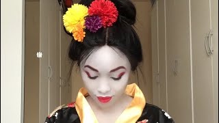 Geisha Makeup Transformation [upl. by Auhsuj]