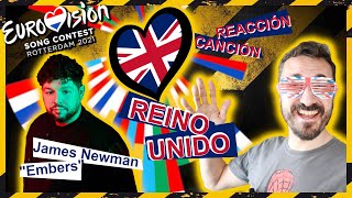 UK EUROVISION 2021  Reacción James Newman  quotEmbersquot  ToxicVision s2021e61 [upl. by Aisenet]