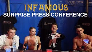 Surprise Live Press Conference with Infamous The Show [upl. by Rolland]