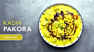 Punjabi Kadhi Pakora  Spicy amp Creamy Yogurt Curry  Easy Indian Vegetarian Curry Recipe [upl. by Guillema285]