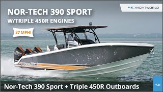 RC NorTech 550  560 sport Center Console Four Outboard Engines over 9 Ft Long and have 42 kg [upl. by Ahsenaj]