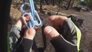 Cuerdas  20  Rappel de fortuna con cuerda de kevlar de 6 mm  Ropes [upl. by Eenalem]