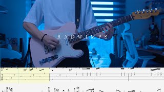 TAB RADWIMPS  「Hyperventilation」  Guitar Tutorial [upl. by Nitsu]