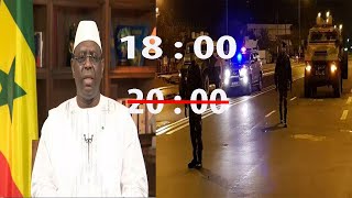 Couvre Feu de 18H à 7h Attention Macky Sall élargi mais pas de [upl. by Nason]