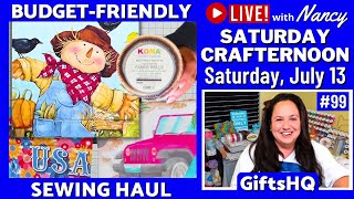 Happy Saturday LATE CrafterNoon ❤️​ Join Nancy LIVE  5  Crafting Crocheting Sewing amp More 99 [upl. by Jorgensen33]