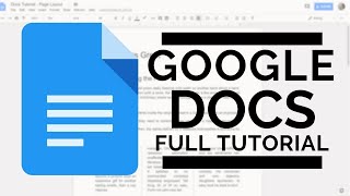 Google Docs  Full Tutorial [upl. by Longerich394]