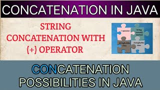 Concatenation in Java basic String concatenation plus  operator possibilities nandini java [upl. by Collen990]