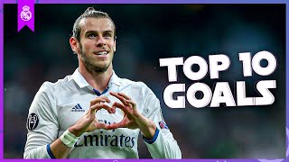 GARETH BALES TOP TEN Real Madrid goals [upl. by Rabjohn]