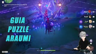 GUIA PUZZLE ARAUMI GENSHIN IMPACT GAMEPLAY [upl. by Leuqram]