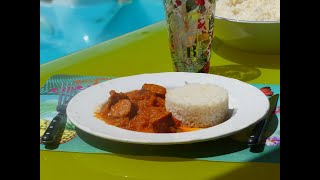 Rougail saucisse au thermomix TM6 TM5 TM31 [upl. by Sacttler]