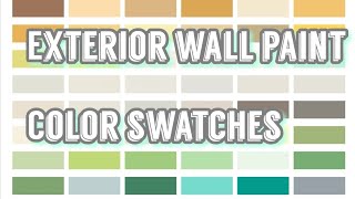 WALL PAINT COLOR SWATCHES  ELASTOMERIC PAINT for exterior walls  BOYSEN PAINT [upl. by Markiv]