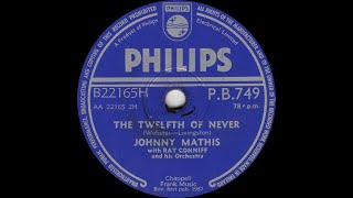 Johnny Mathis  The Twelfth Of Never [upl. by Rather699]