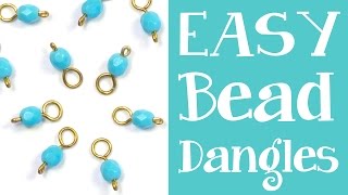 How to make quick and easy bead dangles for journals [upl. by Cilurzo]