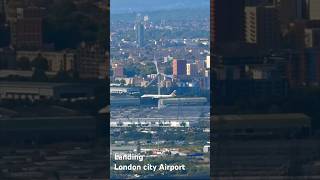 British Airways City Flyer Embraer E190 Landing  London City Airport flying ba [upl. by Akered]