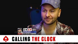 Oliver Calls Clock on Daniel Negreanu ♠️ Poker Etiquette ♠️ PokerStars Global [upl. by Orlov912]