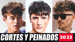 CORTES DE CABELLO Y PEINADOS PARA HOMBRES DE MODA 2023 [upl. by Pogah]