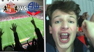 SUNDERLAND 33 BOLTON VLOG 6 GOAL STUNNER  GRAYSON SACKED [upl. by Nekcerb]