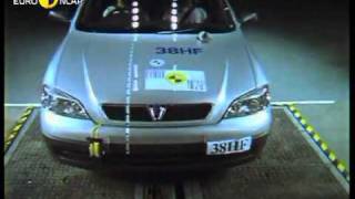 Opel Astra G Crash Test [upl. by Dnalyar]