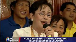 Vilma Santos reelected Batangas governor [upl. by Yuk]