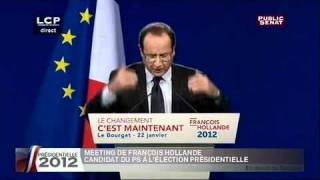 Hollande  quotLégalité ce nest pas lassistanat cest la solidaritéquot [upl. by Townshend707]