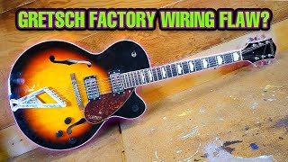 Gretsch Streamliner with factory wiring design flaw [upl. by Amisoc]