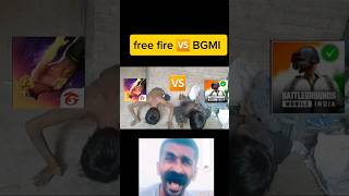 Pubg vs free fire shortvideo bgmi vs free fire push Up [upl. by Burnham988]