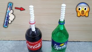 COCA COLA VS MENTOS  Sprite vs Mentos [upl. by Aicercul944]