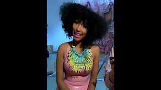 Nicki rapping Bottoms Up with a fan 😂 nickiminaj shorts viral [upl. by Yelah]