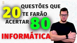 20 QUESTÕES DE INFORMÁTICA PARA CONCURSOS MAIS PRODUTIVAS PARA ESTUDO [upl. by Particia]