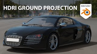 HDRi Ground Projection with a Free Blender AddOn [upl. by Ellac607]