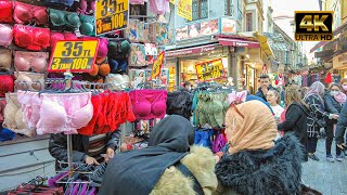 Istanbul Market Tour 4k60fpsEminönü Bazaars [upl. by Assereht]