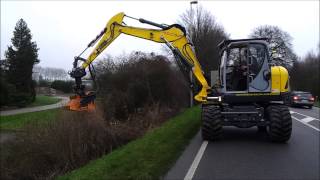 Wacker Neuson 95032 mit Berti RASB95 Mulcher [upl. by Danczyk]