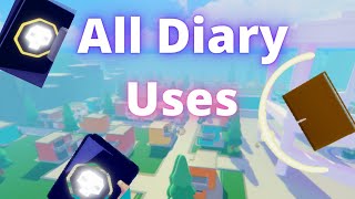 Jojo Blox  ALL DIARY USESGUIDE [upl. by Beichner313]