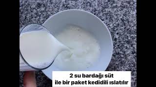 5 DAKİKA DA KEDİDİLLİ PASTA 🍰  KEDİDİLİ PASTA TARİFİ [upl. by Roseanne]